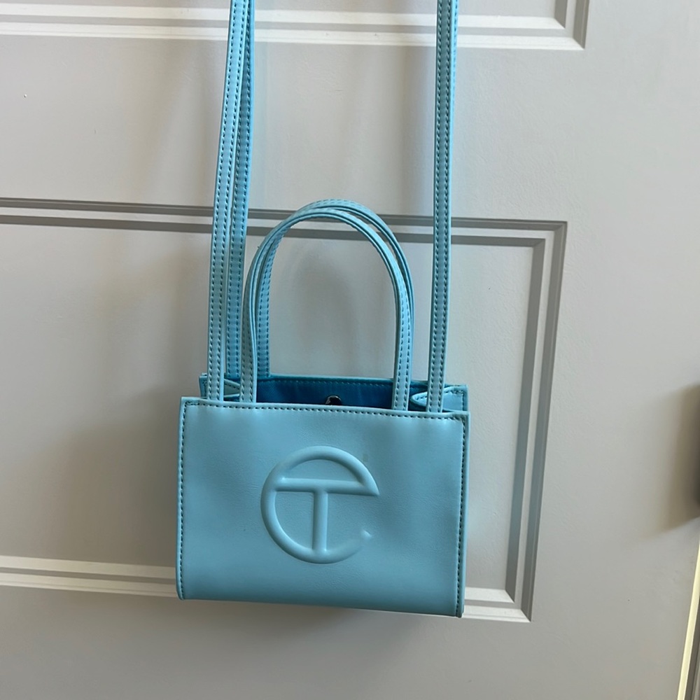Telfar baby blue bag size small